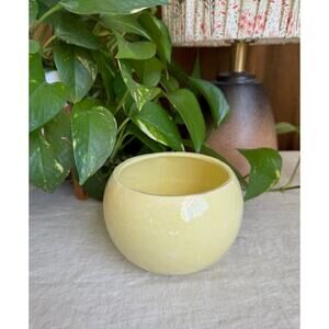 Vintage Yellow Planter